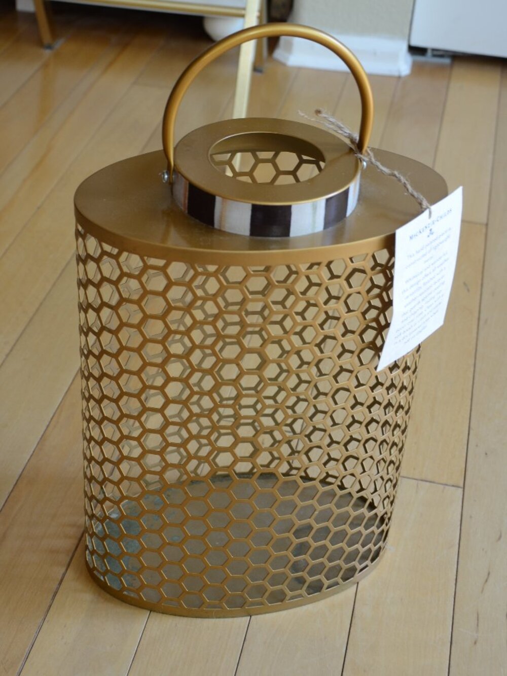 MacKenzie-Childs Honeycomb Tin Solar Lantern